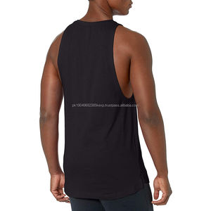 Fabricant professionnel de débardeurs de sport de couleur unique, à séchage rapide, respirants, à larges bretelles, pour hommes - Product Image 6