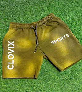 Clovix Sports High Quality Custom Acid <b>Wash</b> Shorts Men Streetwear Sweat Shorts Heavy Cotton Gym Short Factory Direct Supply - Product Image 6