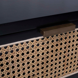 Meuble de rangement minimaliste en rotin pour salon, avec tiroirs, pour organiser les tables et les tiroirs, et ameublement de maison - Product Image 5