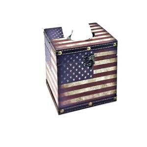 Boîte à mouchoirs rectangulaire en bois massif marron pour comptoirs de salle de bain, commodes, tables de nuit, salons et bureaux - Product Image 5