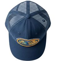 Gorra INJAE Azul de 5 Paneles con Logotipo de Montaña Bordado en 3D en la Parte Delantera, Ajustable, Unisex, Transpirable, Impermeable, Estilo Urbano para Exteriores