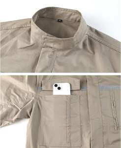 Combinaison de travail de haute qualité pour hommes et femmes, légère, confortable, 100% coton, fournie par l'usine. - Product Image 3