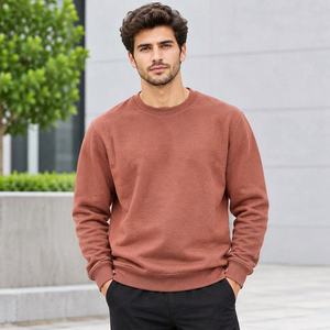 Sweat-shirt pour homme coupe classique, col rond, avec lettrage brodé personnalisé, pour la fabrication et le développement de vêtements - Product Image 1