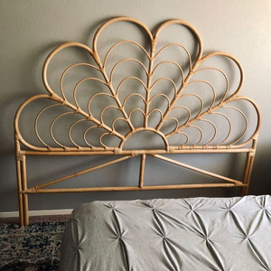 New Designs 2026 Bohemian Plant Rattan <b>Headboard</b> Wall Hanging Decoration Handmade Flower Shape Multi-Functional - Product Image 2