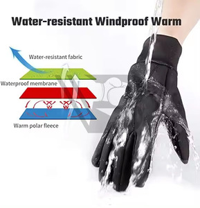 High Quality Full Finger <b>Touchscreen</b> Winter <b>Gloves</b> for Workout Windproof for Running Cycling Other Sports Pakistani Design - Product Image 5