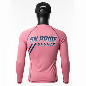 Custom Size Eco-Friendly Spandex/Polyester Compression MMA Long Sleeve Rash Guard Comfortable Sublimation Fitness Hot Selling - Product Image 5