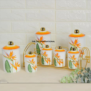 Modern Style High Quality <b>Canister</b> for <b>Tea</b> Coffee and Sugar Handmade Luxury High Demanding Food Storage Metal - Product Image 3