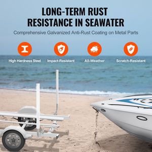 Postes Guía Ajustables de 40 Pulgadas para Remolques de Barcos y Embarcaciones, 2 Piezas, Acero de Alta Dureza, Diseñados para una Navegación Fácil - Product Image 4