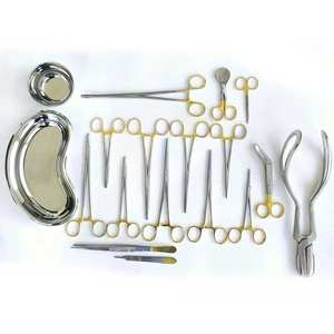 Juego de entrega de 16 piezas de instrumentos quirúrgicos ginecológicos, herramientas médicas de obstetricia y ginecología, kit quirúrgico profesional. - Product Image 1