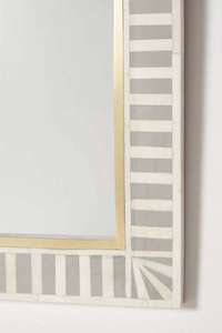 Espejo de Pared con Incrustaciones de Hueso MOP Hecho a Mano en India, Ecológico, de Alta Calidad, con Marco Decorativo de Estilo Moderno para el Hogar - Product Image 6