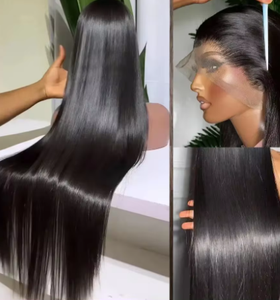 13x6 フルレースHD高級ベトナム産ストレート人毛ウィッグ（グルーレス、ナチュラルレースフロント、ヨーロッパ人毛）女性用 - Product Image 6