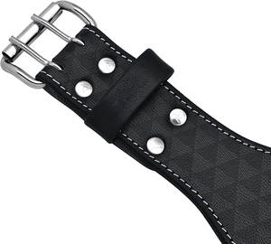 Ceinture de musculation en cuir de 4 pouces pour le soutien lombaire, entraînement en salle de sport, musculation, design conique - Product Image 4