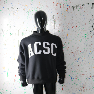 Sudadera ACSC Oversize con Cuello Redondo, 100% Algodón Tejido, Unisex, Casual, con Estampado de Letras Negras en la Parte Delantera CLUSH SPORTS - Product Image 5