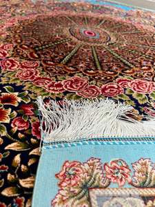 Premium Handmade Pure Silk Rug Modern Intricate Hand Knotted Designer <b>Carpet</b> Washable Non Slip Floor <b>Covering</b> for Home Office - Product Image 2