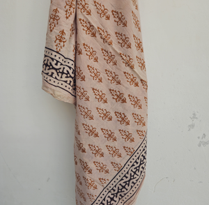 Hand Block Print Cotton Sarong Pareo for Women Beach <b>Wrap</b> Skirt Boho Swim Cover Up Lightweight Scarf <b>Shawl</b> Summer Vacation <b>Wrap</b> - Product Image 3