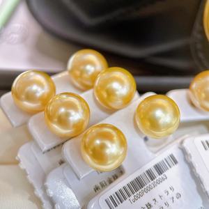 ต่างหูมุกธรรมชาติสีเทาแพลตตินัมคลาสสิก 18K ใช้ได้สองแบบ แสงสว่างมาก 8-9/9-10 มม. แท้ 100% สวยงาม 100% - Product Image 2