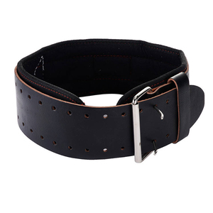 2026 High Quality Hot Selling Custom Wholesale Breathable Leather Weightlifting Waist Belt With Custom Logo - Product Image 1