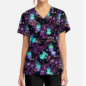 Tenues médicales unisexes personnalisées OEM pour hommes : ensembles pantalon et haut, uniformes médicaux en tricot Spandex/Polyester à séchage rapide pour hôpital - Product Image 6