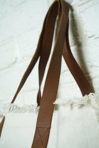 2026 Custom Bohemian Style Lady's Tote <b>Bag</b> Large Capacity Beach <b>Bag</b> Cotton Leather Handle Durable Machine Zipper Trending - Product Image 4