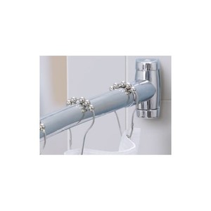 Rail de rideau de douche extensible en acier inoxydable 304, courbé - Product Image 4