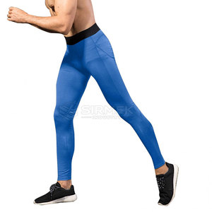 Muscle Support Quick Dry Athletic Running Training Fitness Stretch Sports Performance <b>Base</b> <b>Layer</b> for <b>Men</b> Compression Leggings - Product Image 6