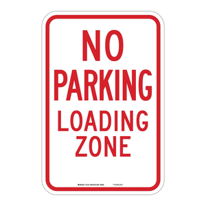 Panneau de signalisation au sol pliable Brady « Interdiction de stationnement et zone de chargement » pour marquage des zones intérieures et extérieures - Product Image 3