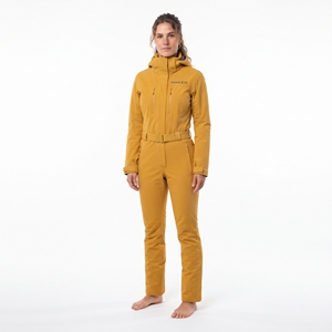 Traje de esquí de una pieza con capucha para mujer, impermeable, a prueba de viento, transpirable, de nailon, para invierno y nieve - Product Image 4