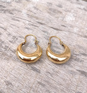 Pendientes de latón de cuerpo delgado estilo estrecho con acabado liso, precio de fábrica al por mayor, artículo para artesanía en metal - Product Image 3