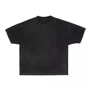 100% Cotton Shirt Women Oversize T Shirt GSM Premium Cotton <b>Blend</b> Black Relaxed Fit Soft Fabric Custom Screen Print embroidery - Product Image 5