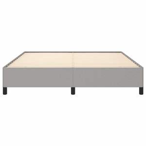 โครงเตียงควีนไซส์สีเทาอ่อนหุ้มด้วยไม้อัดโพลีเอสเตอร์และไม้เอ็นจิเนียร์ - Product Image 5