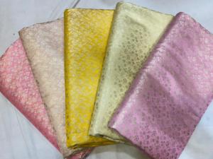 Luxury Eco-Friendly Organic Stain Repellent Heavy Brocade Silk Jacquard Fabric Gold Zari Weaving Bridal Wear Ethnic Girls - Product Image 3