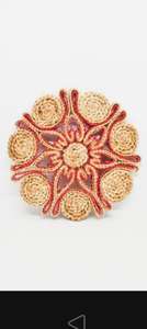 Alfombra de Yute Floral Tejida a Mano con Diseño Jacquard, Antideslizante y Lavable para Uso Doméstico - Product Image 5