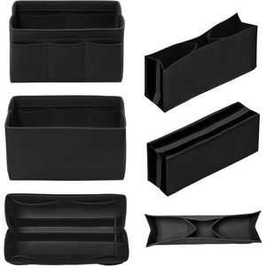 Organisateur de sac à main en feutre noir à 14 poches pour sacs à main et cabas, insert de rangement multifonctionnel pour sacs à main - Product Image 3