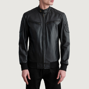 Nouvelle veste en cuir pour homme de qualité supérieure, personnalisée, élégante, best-seller, résistante au vent et respirante, en vente - Product Image 4