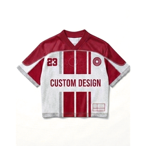 Maillot de football personnalisé vert à col en V, manches courtes, en polyester respirant, pour homme adulte, avec numéro 23 et logo - Product Image 6