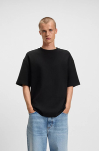 Camiseta Negra Extra Grande Premium, 100% Algodón, Estilo Urbano, Logotipo Personalizado, OEM ODM para Hombre, MARFA INTERNATIONAL - Product Image 3