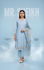 Trajes pakistaníes listos para usar para mujer, de tela suiza, salwar kameez pakistaní, vestido de verano para mujer, ropa femenina. - Product Image 4