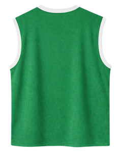 Custom <b>Green</b> Sleeveless Tank <b>Top</b> Men Casual Gym <b>Vest</b> Breathable Cotton Summer Shirt Athletic Loose Fit Sportswear Training <b>Top</b> - Product Image 6