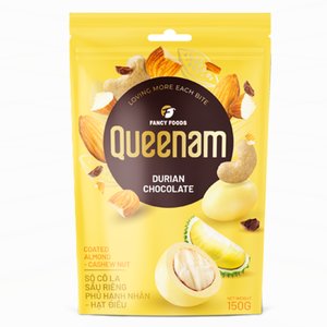Massive Wholesale Supplier Fast Shipping Global Durian Chocolate Coated Almond Cashew Nuts 150G HALAL OEM/ODM Candy <b>Snacks</b> - Product Image 1