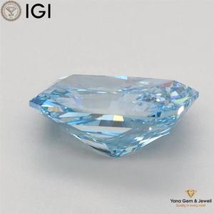 ใบรับรอง IGI เพชร CVD ที่เพาะเลี้ยงในห้องปฏิบัติการ รูปทรงเรเดียนท์ น้ำหนัก 1.00 กะรัต สีฟ้าสดใสแฟนซี ความสะอาดระดับ VS2 สำหรับเครื่องประดับที่น่าทึ่ง - Product Image 6