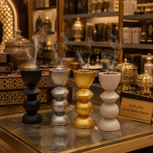 High Quality Handcrafted Metal Oud Burner Modern Arabic Bakhoor Burner Polish Finished Incense Holder Luxury <b>Eid</b> <b>Gift</b> Wholesale - Product Image 1