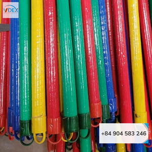 120cm PVC couleur enduit manche de balai en bois maison jardin vadrouille bâton Vietnam fabricant catégorie de produit balais et pelles à poussière - Product Image 5