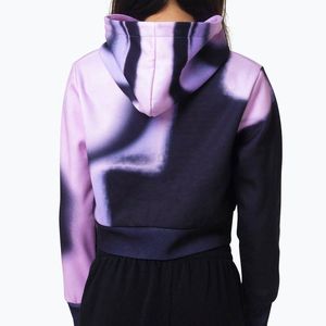 Sudadera Corta con Capucha para Mujer, Manga Larga, Color Degradado, Tejido de Poliéster, Ropa de Otoño - Product Image 4