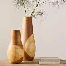 Vase en bois massif fait main, léger, écologique, design classique et moderne, personnalisable avec logo, prix de gros pour la maison - Product Image 5