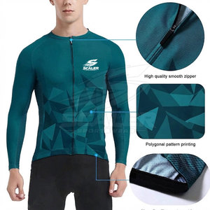 Vêtements de cyclisme sur route personnalisés, veste de cyclisme avec option de logo personnalisé, fermeture éclair intégrale, poches avant et arrière pour la pratique en équipe, adultes, séchage rapide - Product Image 2