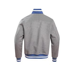 Blouson universitaire en laine 100 % grande taille Hiver 2025 avec poignets côtelés et logo brodé personnalisé – Vente en gros - Product Image 2