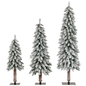 Set di 3 Alberi di Natale Artificiali con Punte delle Rami Innevate - Product Image 4