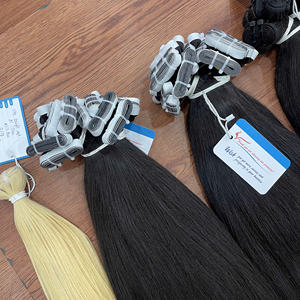 Extensiones de Cabello Natural Liso con Cinta Adhesiva, Sin Enredos, Colores Europeos, 100% Cabello Humano Vietnamita, Precio al por Mayor - Product Image 1