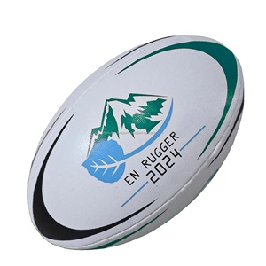Ballon de rugby personnalisé avec logo - Taille 5 professionnelle OEM pour équipes et clubs - Fabricant en gros - Product Image 1