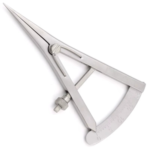 เครื่องวัดขนาดรูรูปแบบคาลิปเปอร์ Blink Surgident Caliper Castroviejo สำหรับการรักษาทางทันตกรรมและจักษุวิทยา ทำจากสแตนเลสสตีล ระดับ Class I ขนาดปรับแต่งได้ - Product Image 4